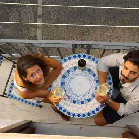 Blue House Terrace And Balcony Cefalu